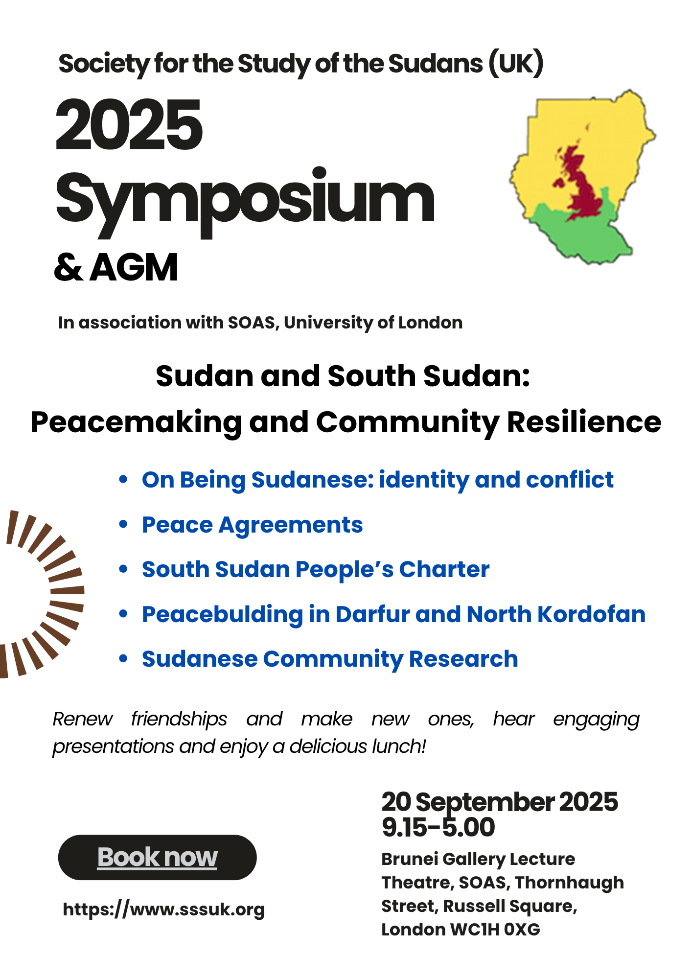Flyer for the 2025 SSSUK Symposium